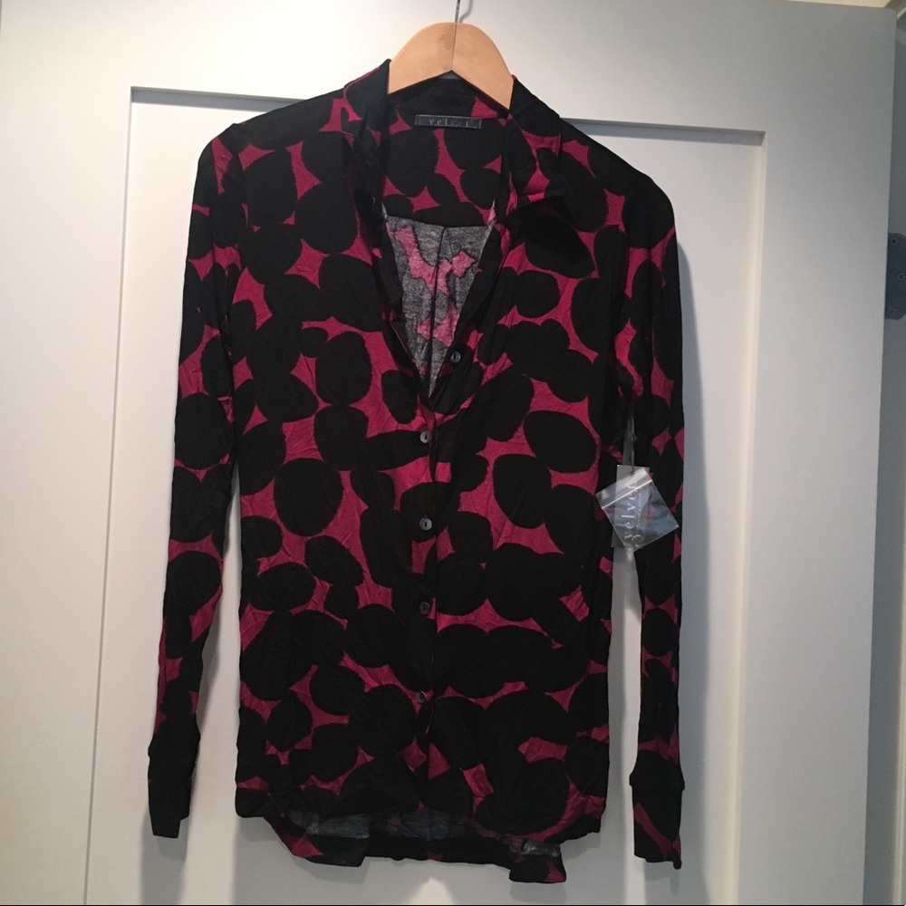 VELVET Abstract Dot Blouse